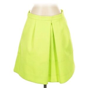 J. Crew Bright Green A-Line Skirt